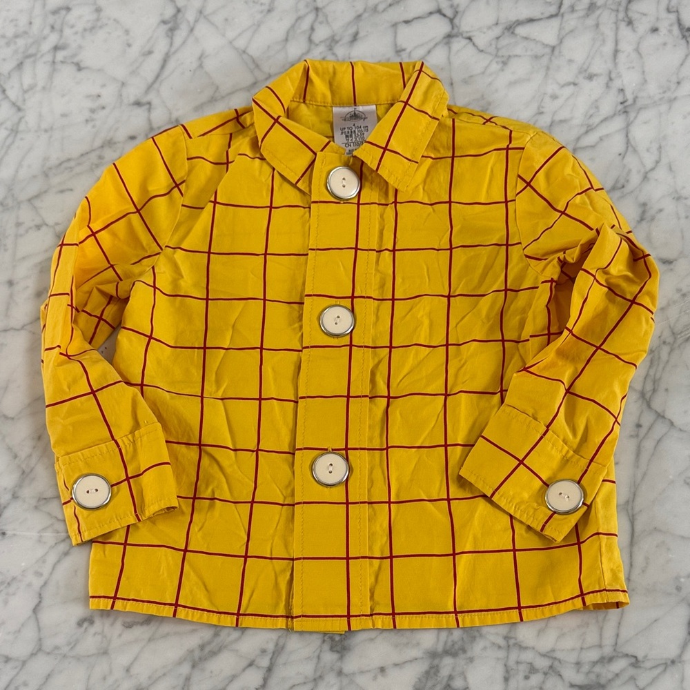 Disney Woody Toy Story Pixar Button Down Shirt Sz 4T